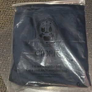 Cider Dark Navy V neck dress backless  with tags